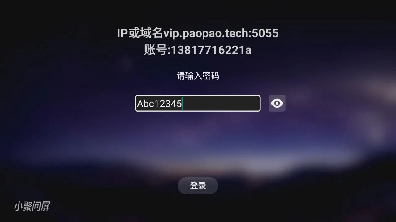 电视输入密码